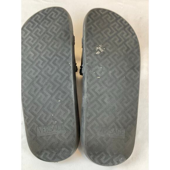 Versace Men\'s Medusa Slides, Size 44/ US 10.5- Black main image 4